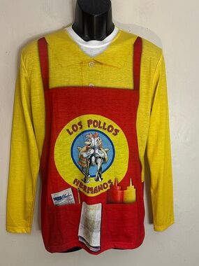 Los Pollos Hermanos Breaking Bad Long Sleeve T Shirt Small Gently worn 100% poly